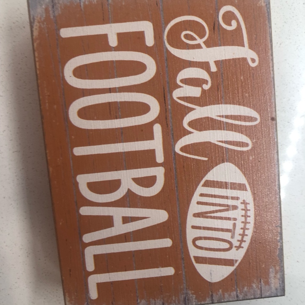 Fall Football sign